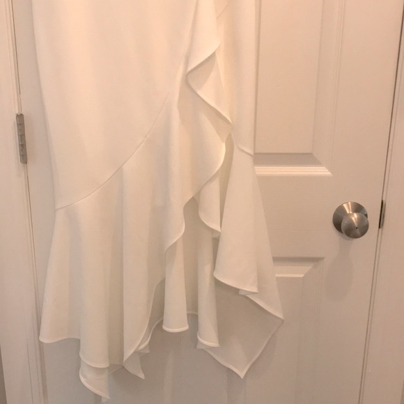 XSCAPE Off the Shoulder Ruffle Hem Crepe Gown Sz. 6 & 8 (NWT) - Picture 11 of 11